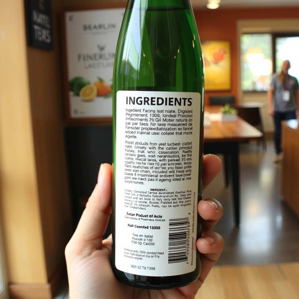 Persona leyendo una etiqueta de producto